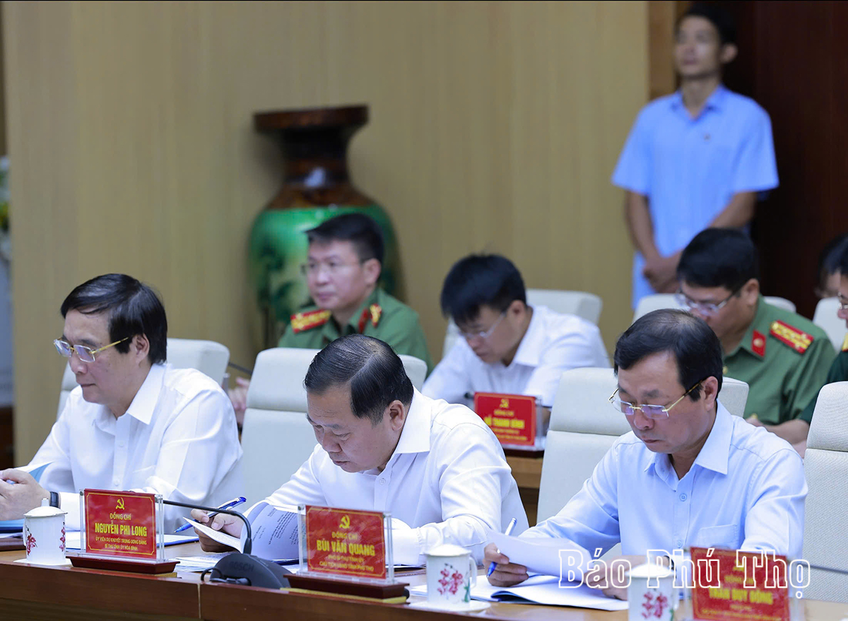 Tổng Bí thư Tô Lâm làm việc với Ban Thường vụ Tỉnh ủy Phú Thọ, Vĩnh Phúc, Hòa Bình Tổng Bí thư Tô Lâm làm việc với Ban Thường vụ Tỉnh ủy Phú Thọ, Vĩnh Phúc, Hòa Bình